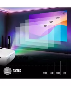 Купить Проектор Cactus CS-PRM.07WT.WUXGA LCD, 3200Lm, 320Lm ANSI, 1920x1080, 1500:1, 50000 ч, 1xUSB, 3xHDMI, 1.16кг, изображение 6 в компании Зеон