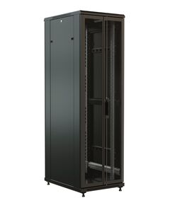 Купить Шкаф коммутационный напольный WRLINE WR-TT-2266-DD-RAL9004 22U 600x600мм пер.дв.перфор.2ств. задн.дв.перфор.2-хст. 2 бок.пан. направл.под винты 800кг черный 510мм 1166мм IP20 сталь, изображение 2 в компании Зеон