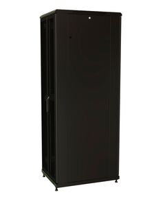 Купить Шкаф коммутационный напольный WRLINE WR-TT-2266-DD-RAL9004 22U 600x600мм пер.дв.перфор.2ств. задн.дв.перфор.2-хст. 2 бок.пан. направл.под винты 800кг черный 510мм 1166мм IP20 сталь, изображение 3 в компании Зеон