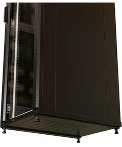 Купить Шкаф коммутационный напольный WRLINE WR-TT-2766-AS-RAL9004 27U 600x600мм пер.дв.стекл задн.дв.стал.лист 2 бок.пан. направл.под винты 800кг черный 510мм 1388мм IP20 сталь в компании Зеон