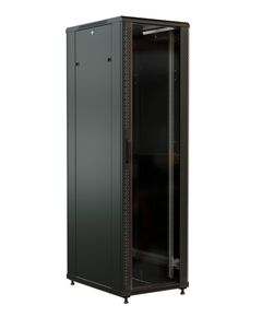 Купить Шкаф коммутационный напольный WRLINE WR-TT-4768-AS-RAL9004 47U 600x800мм пер.дв.стекл задн.дв.стал.лист 2 бок.пан. 800кг черный 710мм 2277мм IP20 сталь, изображение 5 в компании Зеон