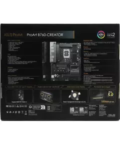 Купить Материнская плата Asus PROART B760-CREATOR LGA1700 Intel B760 4xDDR5 ATX AC97 8ch(7.1) 1 x 2.5Gigabit + Gigabit Ethernet RAID+HDMI+DP, изображение 18 в компании Зеон