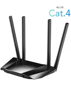 Купить Роутер беспроводной Cudy LT400 N300 10/100BASE-TX/4G cat.4 черный, изображение 2 в компании Зеон