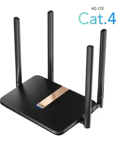 Купить Роутер беспроводной Cudy LT500D AC1200 10/100BASE-TX/4G cat. 4 черный, изображение 4 в компании Зеон