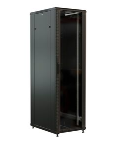 Купить Шкаф серверный  напольный WRLINE WR-TT-3261-AS-RAL9004 32U 600x1000мм пер.дв.стекл задн.дв.стал.лист 2 бок.пан. 800кг черный 910мм 101кг 1610мм IP20 сталь в компании Зеон