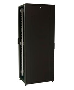 Купить Шкаф серверный  напольный WRLINE WR-TT-3261-AS-RAL9004 32U 600x1000мм пер.дв.стекл задн.дв.стал.лист 2 бок.пан. 800кг черный 910мм 101кг 1610мм IP20 сталь, изображение 3 в компании Зеон