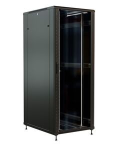 Купить Шкаф коммутационный напольный WRLINE WR-TT-4288-AS-RAL9004 42U 800x800мм пер.дв.стекл задн.дв.стал.лист 2 бок.пан. 800кг черный 710мм 2055мм IP20 сталь в компании Зеон