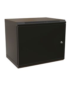 Купить Шкаф коммутационный  настенный WRLINE WR-TW-1266-SR-RAL9004 12U 600x600мм пер.дв.металл 2 бок.пан. направл.под винты 60кг черный 520мм 650мм IP20 сталь, изображение 3 в компании Зеон