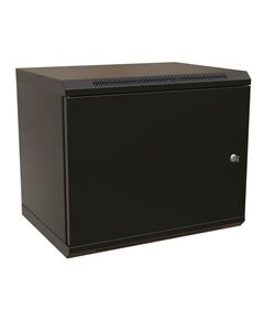 Купить Шкаф коммутационный настенный WRLINE WR-TW-1545-SR-RAL9004 15U 600x450мм пер.дв.металл 2 бок.пан. направл.под винты 60кг черный 370мм 775мм IP20 сталь, изображение 2 в компании Зеон