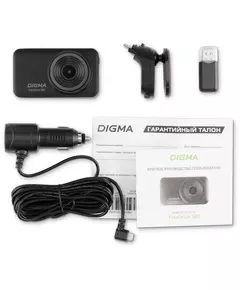 Купить Видеорегистратор Digma FreeDrive 580 4Mpix 1296x2304 1296p 140гр. GP2178 черный [FD580], изображение 15 в компании Зеон