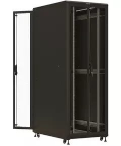 Купить Шкаф коммутационный напольный Hyperline TTBR-4781-DD-RAL9004 47U 800x1000мм пер.дв.перфор. задн.дв.перфор. 2 бок.пан. 1000кг черный 910мм 153.3кг 2277мм IP20 сталь в компании Зеон