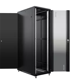 Купить Шкаф серверный Премиум напольный NTSS NTSS-R42U80100GS-BL 42U 800x1000мм пер.дв.стекл металл 900кг черный 910мм 160кг 1987мм IP20 сталь в компании Зеон