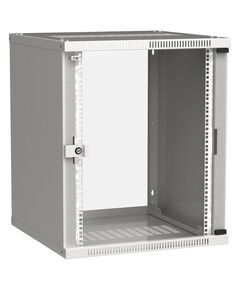 Купить Шкаф коммутационный Linea WE настенный ITK LWE3-15U66-GF 15U 600x600мм пер.дв.стекл направл.под закл.гайки 50кг серый 550мм 22.3кг 200град. 715мм IP20 IK08 сталь в компании Зеон