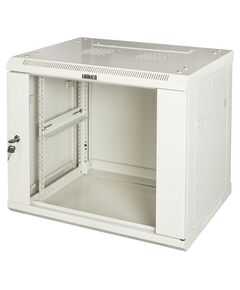 Купить Шкаф коммутационный настенный Lanmaster TWT-CBWPG-6U-6X6-GY 6U 600x600мм пер.дв.стекл 60кг серый 500мм 368мм IP20 сталь в компании Зеон