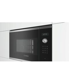 Купить Встраиваемая микроволновая печь BOSCH BEL554MS0 25л. 900Вт черный/нержавеющая сталь, изображение 3 в компании Зеон