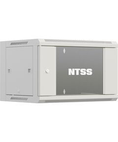 Купить Шкаф коммутационный Премиум настенный NTSS NTSS-W6U6045GS-2 6U 600x450мм пер.дв.стекл 60кг серый 365мм 16кг 220град. 370мм IP20 сталь, изображение 2 в компании Зеон