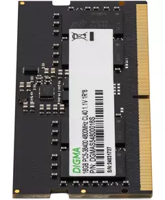 Купить Модуль памяти Digma 16Gb DDR5 4800MHz PC5-38400 CL40 SO-DIMM 262-pin 1.1В single rank RTL [DGMAS54800016S] в компании Зеон