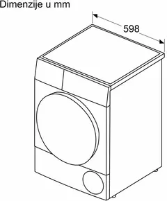 Купить Сушильная машина BOSCH WTH83002BY пан.англ. кл.энер.:A+ макс.загр.:7кг белый, изображение 8 в компании Зеон