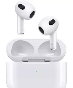 Купить Гарнитура вкладыши Apple AirPods 3 A2565/A2564/A2897 Lightning беспроводные bluetooth в ушной раковине белый [MPNY3CH/A] в компании Зеон