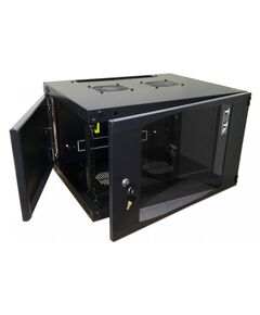 Купить Шкаф коммутационный настенный Lanmaster TWT-CBWNG-6U-6X4-BK Next 6U 550x450мм пер.дв.стекл 60кг черный 13кг 329мм в компании Зеон