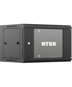 Купить Шкаф коммутационный настенный NTSS NTSS-W6U6060GS-BL 6U 570x600мм пер.дв.стекл 60кг черный 19.5кг в компании Зеон