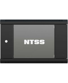 Купить Шкаф коммутационный настенный NTSS NTSS-W6U6060GS-BL 6U 570x600мм пер.дв.стекл 60кг черный 19.5кг, изображение 2 в компании Зеон