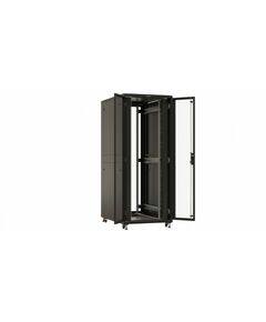 Купить Шкаф коммутационный напольный Hyperline TTBR-4288-DD-RAL9004 42U 800x800мм пер.дв.перфор. задн.дв.перфор. 2 бок.пан. 1000кг черный 710мм 123.38кг 2055мм, изображение 2 в компании Зеон