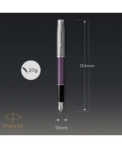 Купить Ручка перьевая Parker Sonnet Essentials SB F545 LaqViolet CT F [CW2169366], изображение 6 в компании Зеон