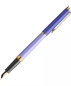 Купить Ручка перьевая Waterman Hemisphere Colour Blocking Purple GT сталь нержавеющая/позолота [2179900], изображение 2 в компании Зеон