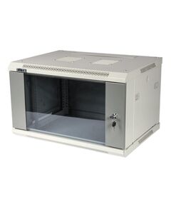 Купить Шкаф коммутационный настенный Lanmaster TWT-CBWPG-6U-6X4-GY 6U 600x400мм пер.дв.стекл 60кг серый в компании Зеон