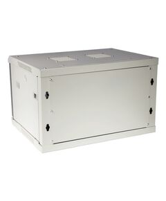 Купить Шкаф коммутационный настенный Lanmaster TWT-CBWPG-6U-6X4-GY 6U 600x400мм пер.дв.стекл 60кг серый, изображение 3 в компании Зеон