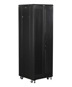 Купить Шкаф коммутационный напольный Lanmaster TWT-CBB-27U-6X6-G1 27U 600x600мм пер.дв.стекл задн.дв.спл.стал.лист 2-хст. 2 бок.пан. 800кг черный IP20, изображение 4 в компании Зеон