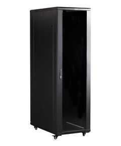 Купить Шкаф коммутационный напольный Lanmaster TWT-CBB-27U-6X6-G1 27U 600x600мм пер.дв.стекл задн.дв.спл.стал.лист 2-хст. 2 бок.пан. 800кг черный IP20, изображение 6 в компании Зеон