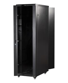 Купить Шкаф коммутационный напольный Lanmaster TWT-CBB-27U-6X6-G1 27U 600x600мм пер.дв.стекл задн.дв.спл.стал.лист 2-хст. 2 бок.пан. 800кг черный IP20, изображение 5 в компании Зеон