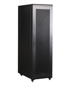 Купить Шкаф коммутационный напольный Lanmaster TWT-CBB-27U-6X6-G1 27U 600x600мм пер.дв.стекл задн.дв.спл.стал.лист 2-хст. 2 бок.пан. 800кг черный IP20 в компании Зеон