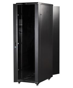 Купить Шкаф коммутационный напольный Lanmaster TWT-CBB-27U-6X8-P1 27U 600x800мм пер.дв.перфор. задн.дв.перфор.2-хст. 2 бок.пан. 800кг черный IP20 сталь, изображение 6 в компании Зеон