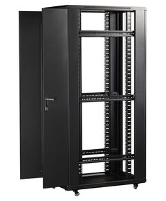 Купить Шкаф коммутационный напольный Lanmaster TWT-CBB-27U-6X8-P1 27U 600x800мм пер.дв.перфор. задн.дв.перфор.2-хст. 2 бок.пан. 800кг черный IP20 сталь, изображение 10 в компании Зеон