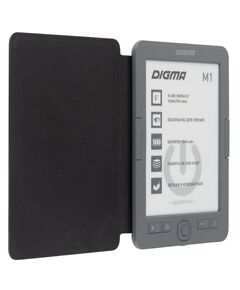 Купить Электронная книга Digma M1G 6" E-ink HD Pearl 758x1024 600MHz 128Mb/4Gb/SD/microSDHC темно-серый, обложка в компании Зеон