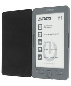 Купить Электронная книга Digma M1G 6" E-ink HD Pearl 758x1024 600MHz 128Mb/4Gb/SD/microSDHC темно-серый, обложка, изображение 4 в компании Зеон