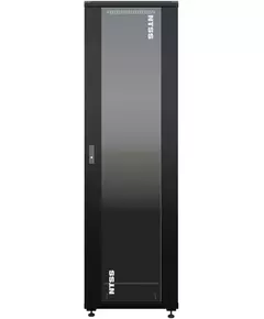 Купить Шкаф коммутационный Премиум напольный NTSS NTSS-R42U6060GS-BL 42U 600x600мм пер.дв.стекл металл 900кг черный 510мм 86кг 1987мм IP20 сталь, изображение 2 в компании Зеон