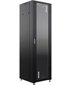 Купить Шкаф коммутационный Премиум напольный NTSS NTSS-R42U6060GS-BL 42U 600x600мм пер.дв.стекл металл 900кг черный 510мм 86кг 1987мм IP20 сталь в компании Зеон