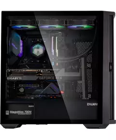 Купить Корпус Zalman Z10 черный без БП ATX 10x120mm 2x140mm 2xUSB3.0 audio bott PSU, изображение 2 в компании Зеон