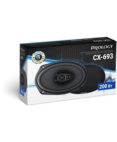 Купить Колонки автомобильные Prology CX-693 200Вт 90дБ 4Ом 15x23см (6x9дюйм) 2 шт коаксиальные трехполосные [PRCX693], изображение 2 в компании Зеон