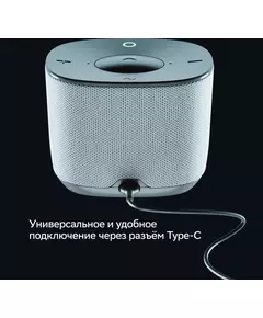 Купить Умная колонка Sber Boom Home Салют серый 8W Mono BT/Wi-Fi (без.бат) [SBDV-00171G], изображение 5 в компании Зеон