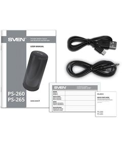 Купить Колонка портативная SVEN PS-265 белый 10W 1.0 BT/3.5Jack/USB 10м 2000mAh (без.бат) [SV-021344], изображение 12 в компании Зеон