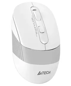 Купить Мышь A4-Tech Fstyler FB10C GRAYISH WHITE белый/серый оптическая 2000dpi беспров. BT/Radio USB 4but, изображение 2 в компании Зеон