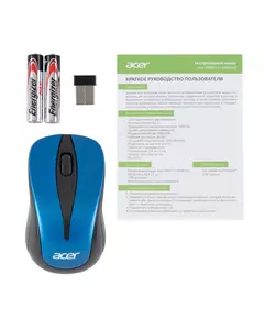 Купить Мышь Acer OMR132 синий/черный оптическая 1000dpi беспров. USB для ноутбука 2but [ZL.MCEEE.01F], изображение 8 в компании Зеон