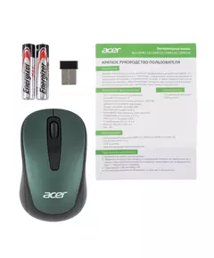 Купить Мышь Acer OMR135 зеленый оптическая 1000dpi беспров. USB для ноутбука 2but [ZL.MCEEE.01I], изображение 8 в компании Зеон