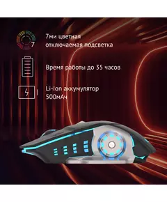 Купить Мышь Oklick 770GW черный/серебристый оптическая 3600dpi беспров. USB для ноутбука 6but, изображение 13 в компании Зеон