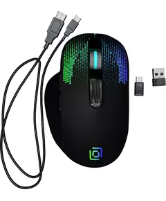 Купить Мышь Oklick 636LWC черный оптическая 1600dpi беспров. USB/USB-C для ноутбука 6but [1158065] в компании Зеон